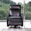 Fauteuils inclinables électriques, fauteuil inclinable en cuir véritable, fauteuils inclinables modernes en cuir fleur 28 po Baldrige avec chargeur USB-485388843