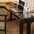 78.74"+47.24" Black L-Shaped Solid Wood Office Sets