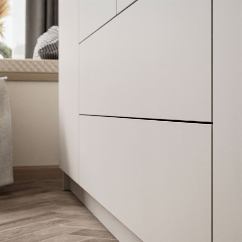 4 Door Manufactured Wood Wardrobe, without mirror