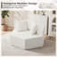 Fauteuil surdimensionné en chenille de 54 po avec coussins décoratifs-84124464