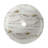 Round Above Counter Ceramic Art Sink For Bathroom, High - Quality Glaze, Well Crafted, 15.7 Inches Wide, 18.9 Lb Bathroom Counter, Featuring White And Gold Design, Three Layers Of Easy To Maintain,-1153829690