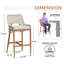Tabouret 24,8 "avec coussin Davan