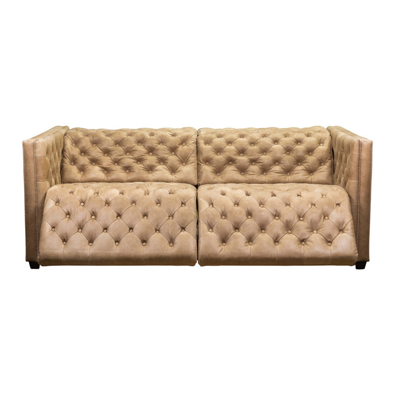 Zen Power Sofa in Linden Chcoolate, Collins Celadon