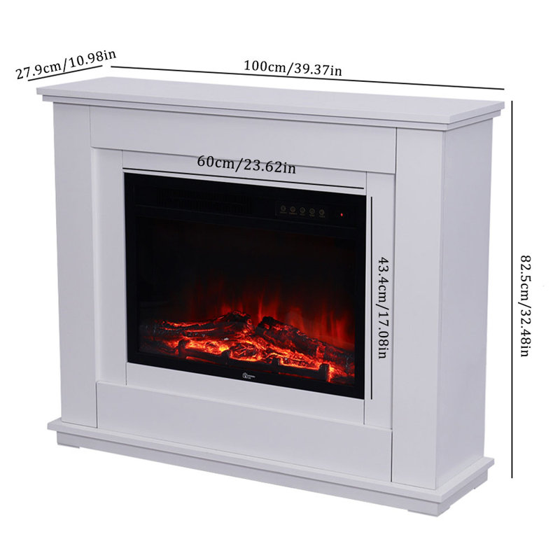 100cm W Built-in Electric Fireplace
