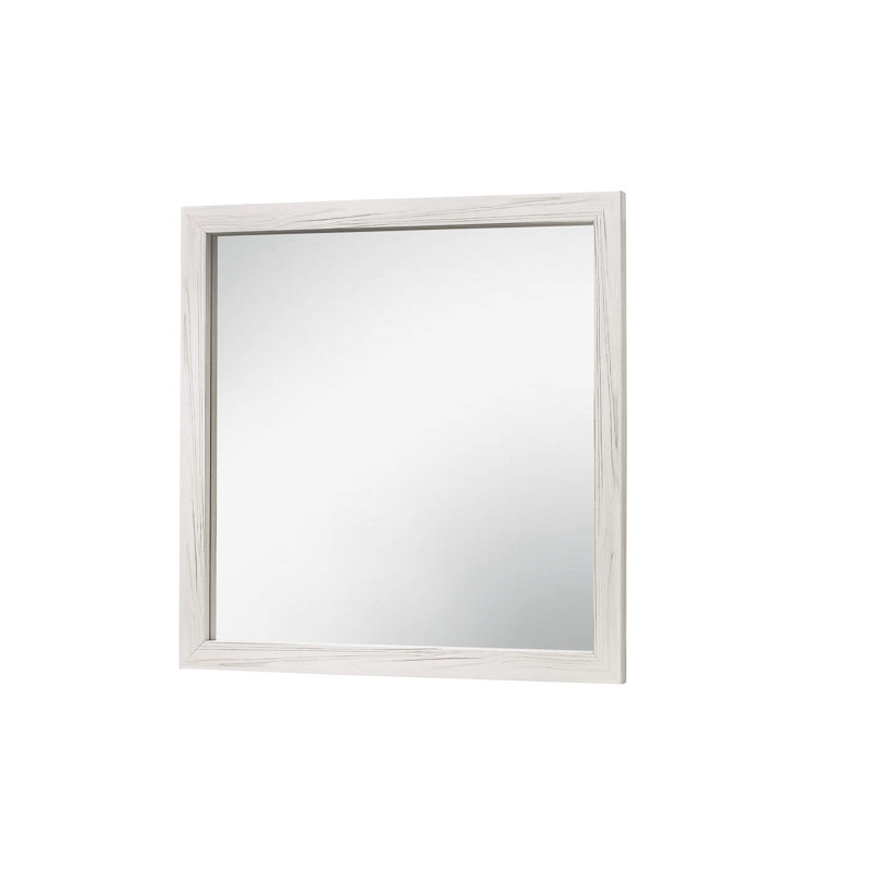 Wood Flat Wall Mirror