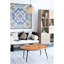 Table basse ovale en bois et fer, 39 po x 26 po x 16 po, finition naturelle, Union Dazzle Finish Union, leurre