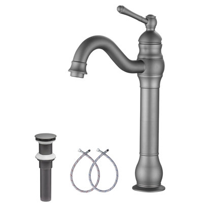 Single-handle Bathroom Faucet with Drain Assembly