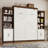 Murphy Bed With 2 Side Storage Cabinets, LED Lights, And Charging Station,  No Box Spring Needed, For Home Office-1691712030-1691712019