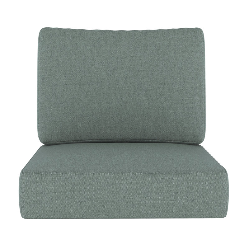 Outdoor 5'' Lounge Chair Seat / Back Cushion, Mint