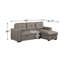 Canapé-lit Annaliese en microfibre / microsuède de 92,5 po de largeur-1128821424-1128821431