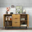 Buffet avec rangement, armoire à café en bois, armoire de cuisine 47,2 po à 3 tiroirs et 2 portes, armoire de cuisine