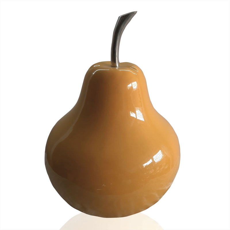 Sculpture poire jaune