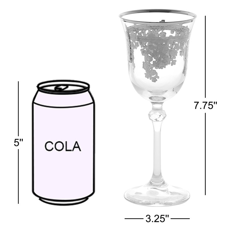 7oz. Handmade Crystal Wine Glass Set