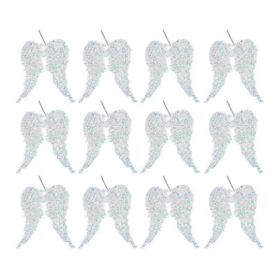 Whimsical Angel Wings Ornament - Set Of 12