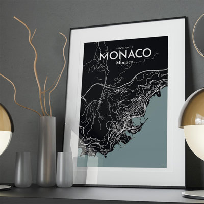Monaco City Map, impression
