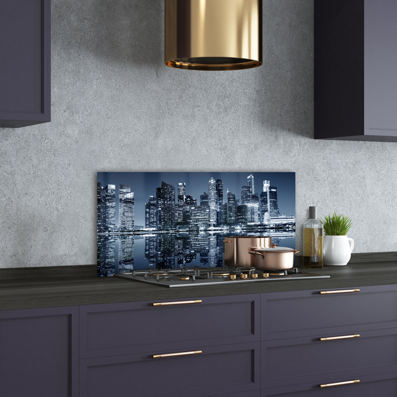 Alantra 50cm W x 100cm L Glass Peel and Stick Panel