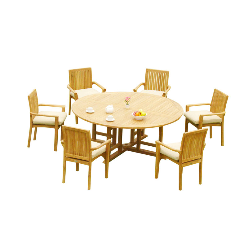 Massie Teak Dining Set, 6