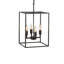 Luminaire suspendu carré 4 lumières