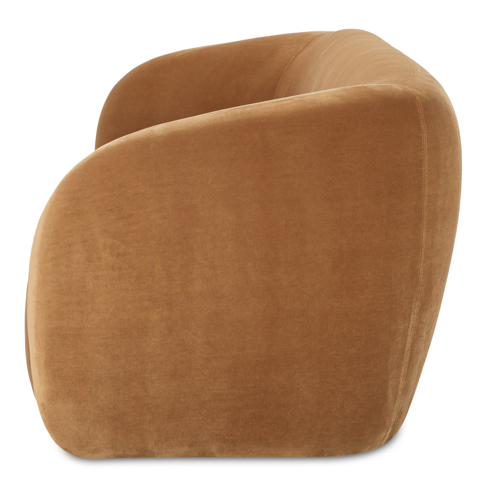 Penelope 90" Sofa, Camel Faux Mohair