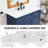 36'' Single Free-Standing Bathroom Vanity With Ceramic Top-347643843