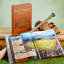Graphic Image Ballparks Past And Present Coffee Table Book, Leather, Tan