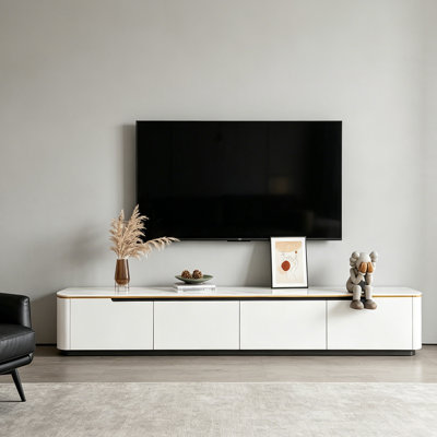 Elegant Drawer TV Stand with Hidden Pulls