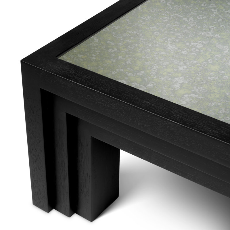 Metropolitan Glass Coffee Table, Black