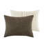 Édredon et taie décorative simple en chenille de tricot brun gaufré, rembourrage 100%, dossier, literie lavable à la machine et 2 taies décoratives, envers, lavable, mélange gris foncé-121163724