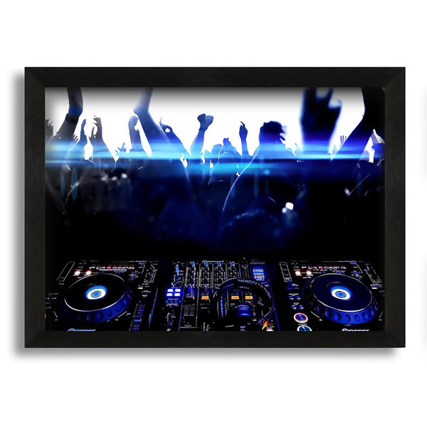Brayden Studio Pioneer Dj - Single Picture Frame Art Prints on Canvas ...