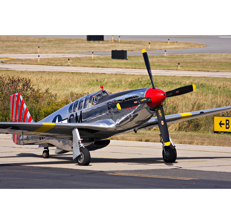 Affiche brillante Kellstrand P51 Mustang, H 48 po x l 72 po