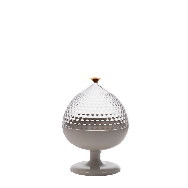 Pumo Decorative Box, Transparent/White
