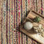 Tapis rouge tressé à la main de style bohème Lovetto-25853290
