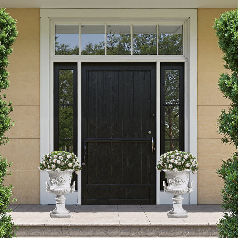 Pot à fleurs Giordano MGO, Blanc, 1