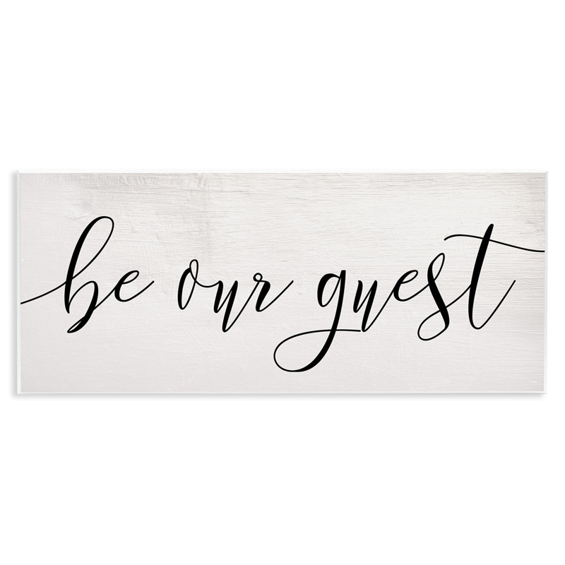 "Be our invité", impression sur bois blanche par Daphne Polselli