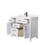 Meuble-lavabo simple autoportant de 42 po avec plateau en marbre Beckett-61131900-52605367-52605364