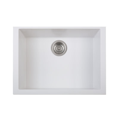 One Series 23” x 18” Single Basin Undermount Quartz Kitchen Sink