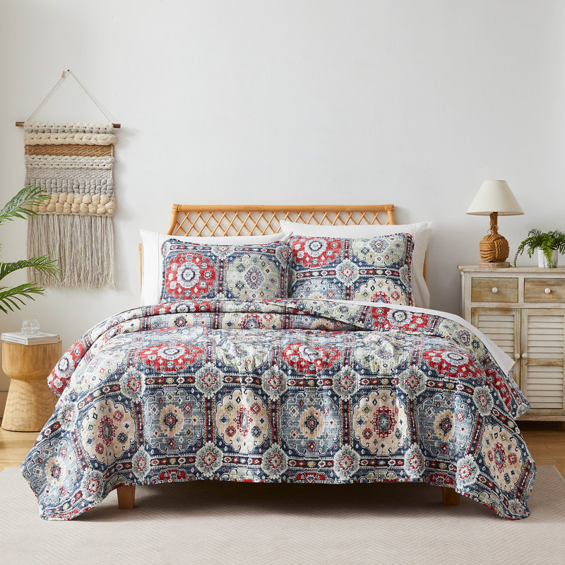Kilim Oversized easy care lightweight Quilt Set by Southshore Fine Linens, null, null