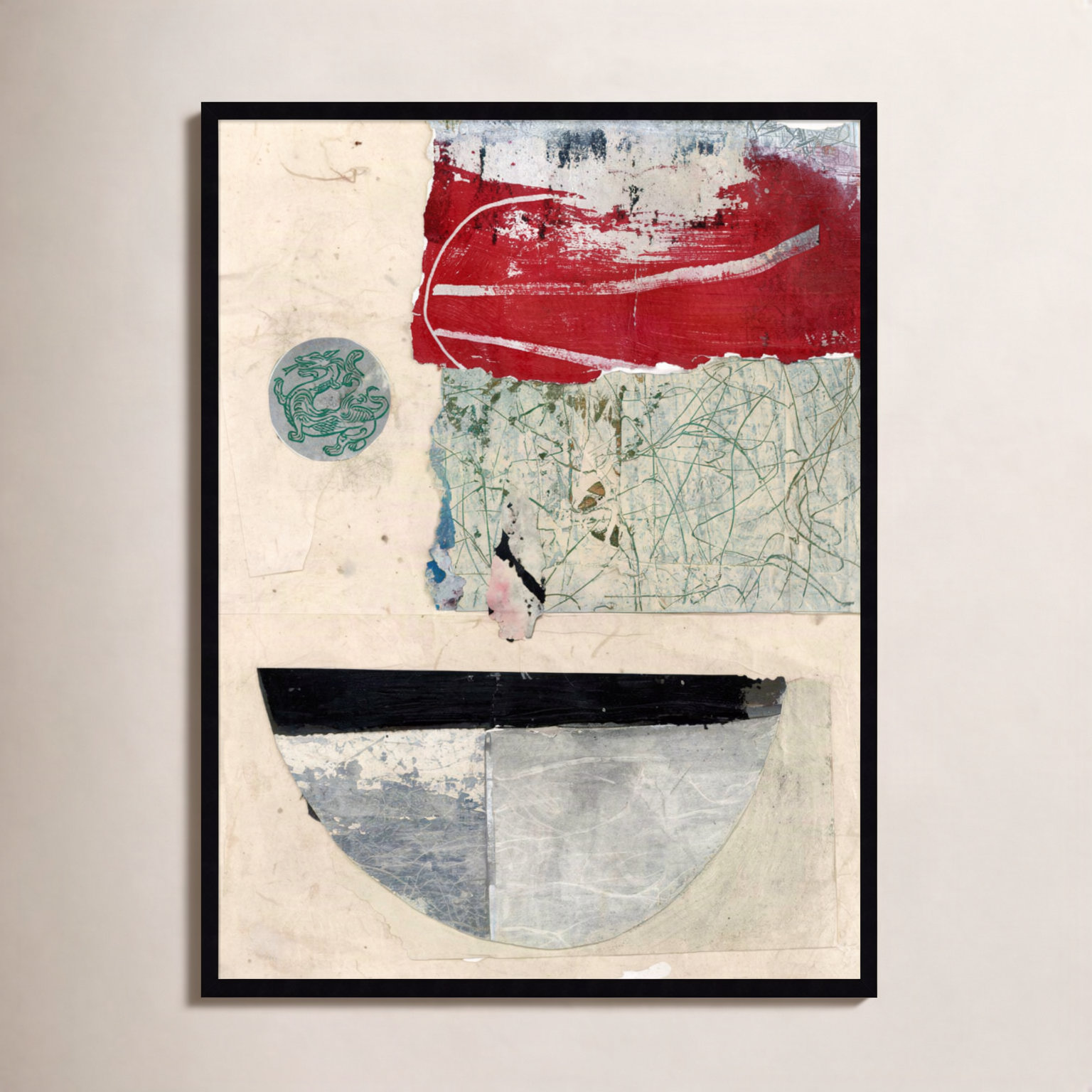 Fresno "Natural Elements No. 2" Print, 41" H x 31" W, Black