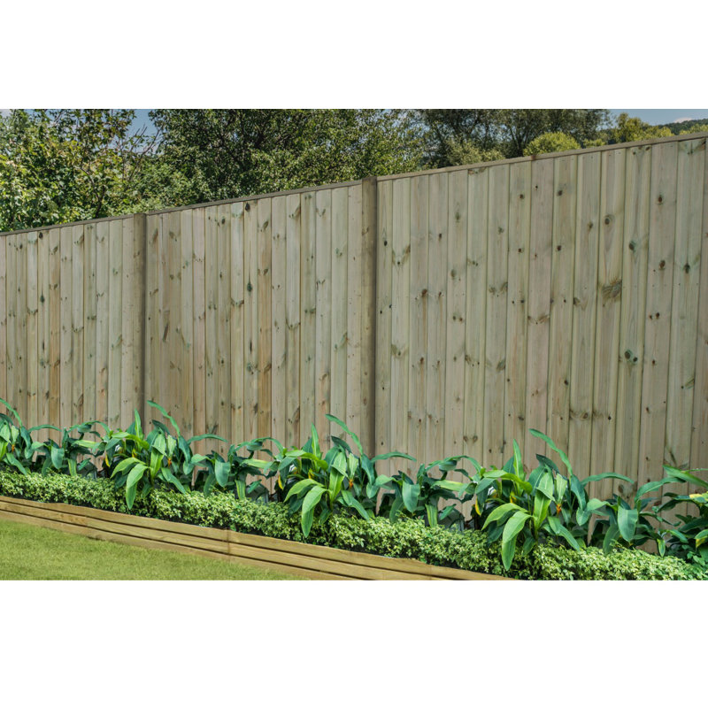183cm H x 183cm W Natural Wood Fence Panels