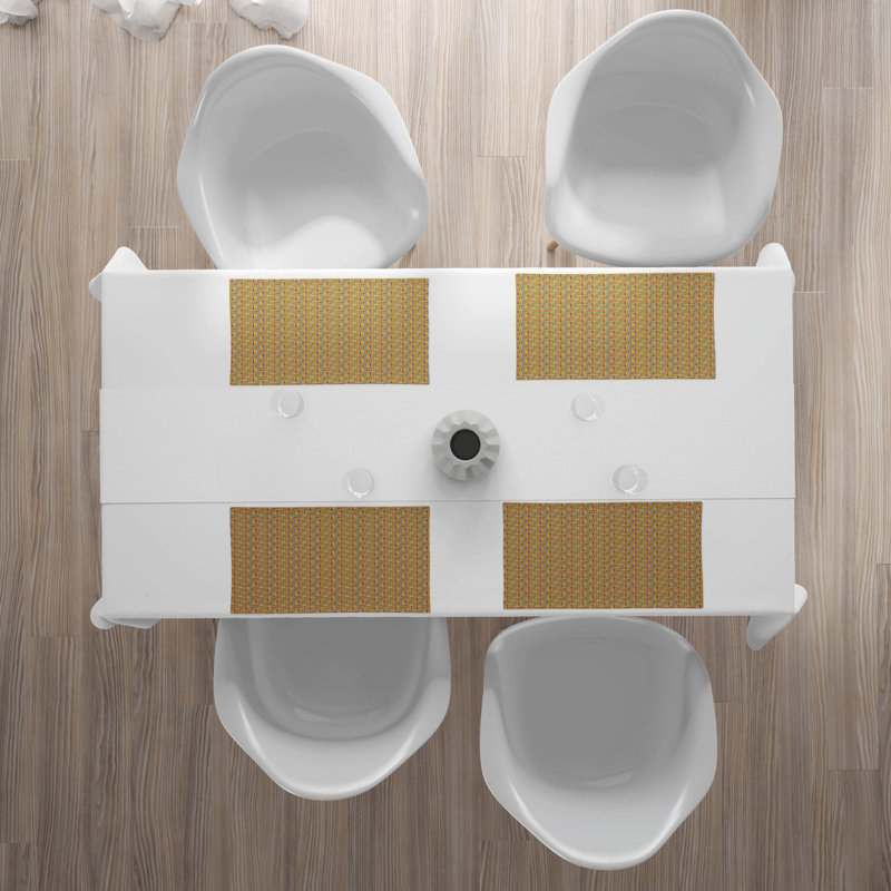 Polyester Geometric Rectangle Placemat