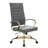 Humairaa Leather Office Chair – Executive Task Chair with Swivel, Adjustable Height & Gold Base for Home Office or Conference Room-325982887