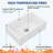 30" L X 20" W White Ceramic Farmhouse/Apron Front Kitchen Sink Single Bowl Fireclay Farmer Sink