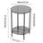 Glass Tray Top End Table-1865789615