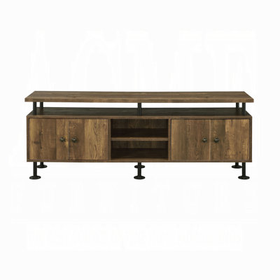 Meuble télé 2 tablettes Rustic Oak