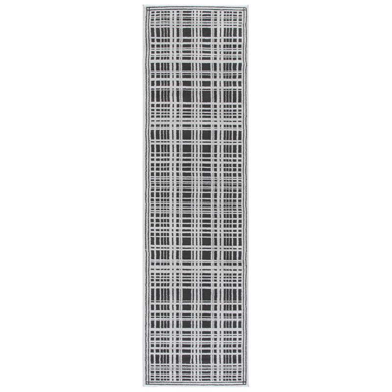 Lunara 304 Performance Plaid Rug, 2'-2" X 8'-0" Runner