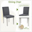 Ensemble de table de salle à manger 5 pièces en bois, ensemble de table de cuisine avec une table rectangulaire et 4 chaises rembourrées, ensemble de table de salle à manger en bois avec décoration en cristal et chaises