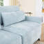 Canapé à trois places, 3 repose-pieds mobiles, équipé d'un coussin lombaire, tissu en chenille, base en bois de haute qualité, conception ergonomique, éponge à haute résilience, facile à installer-235149259