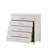 White 5-Drawer Chest With Metal Legs
