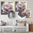 Purple Hue Single Flower I - Metal Wall Décor-1694378338