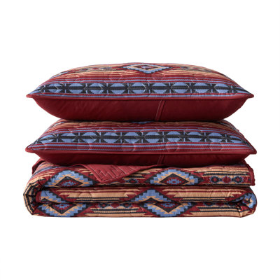 Wrangler Anguston Reversible Red Quilt Set